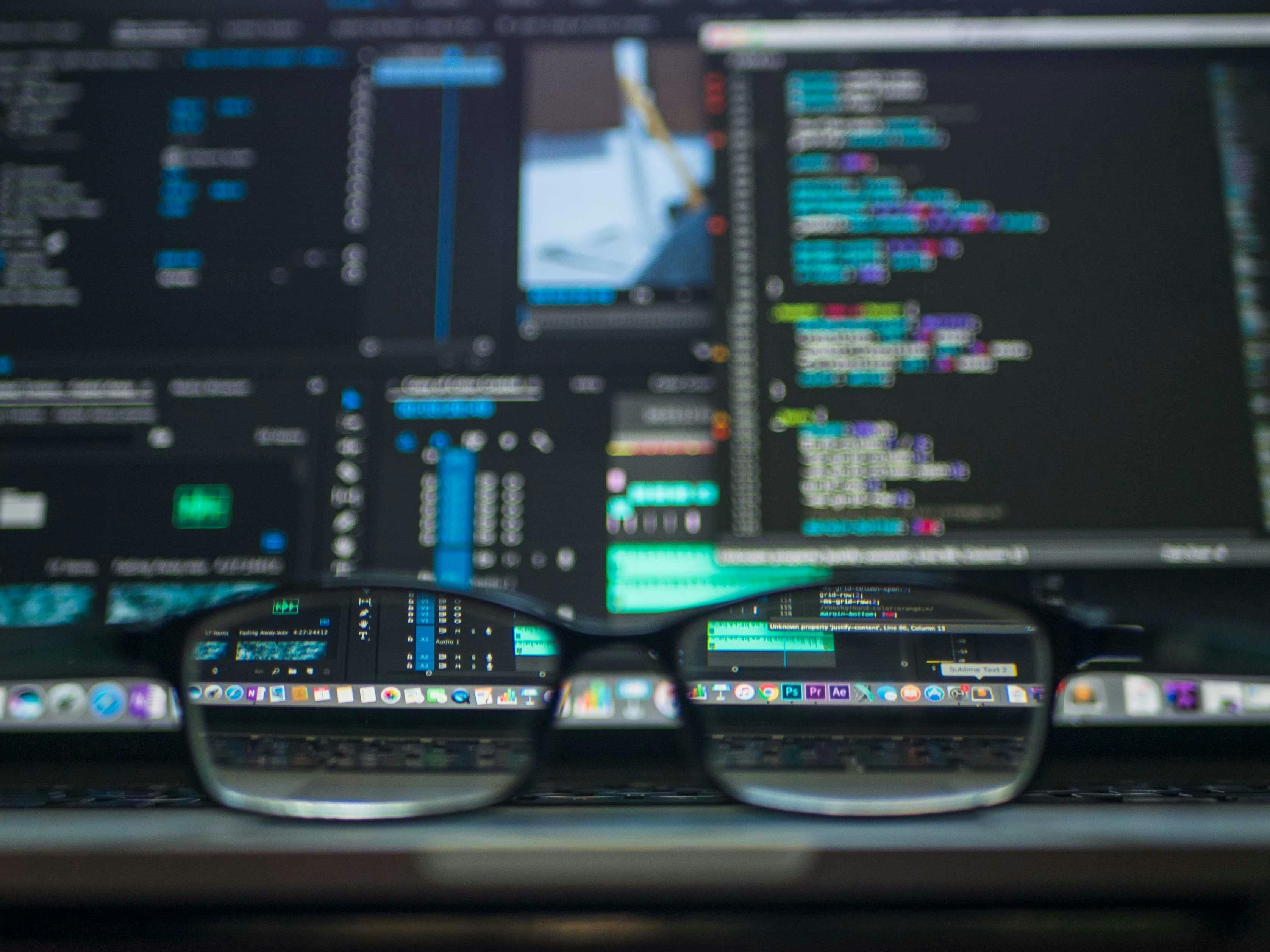 Developer creating modern web applications